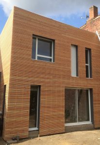 Extension maison bardage et ossature en bois à Croix (Lille)