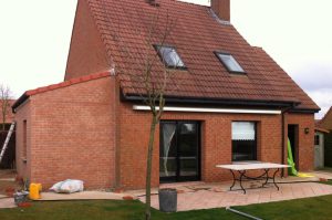 Extension de maison en briques à Halluin (Lille)