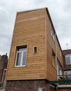 Surélévation de maison avec ossature en bois à Neuville-en-Ferrain (Lille)