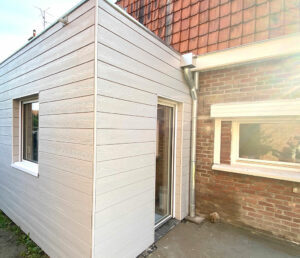 Extension ossature bois et bardage CEDRAL - Croix (Lille)