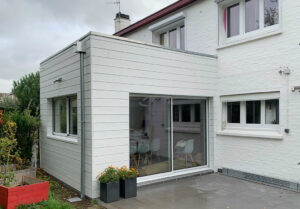Extension en ossature bois et bardage CEDRAL - Faches-Thumesnil(Lille)