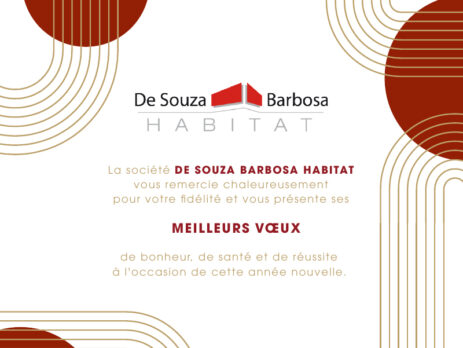 La société De Souza Barbosa Habitat vous présente ses meilleurs vœux pour 2023
